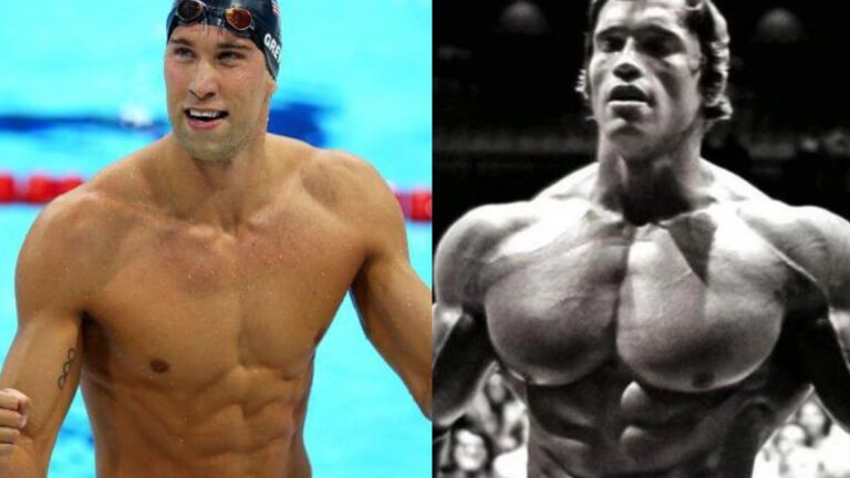 real attractive muscular man, vs unattractive steroid freak.